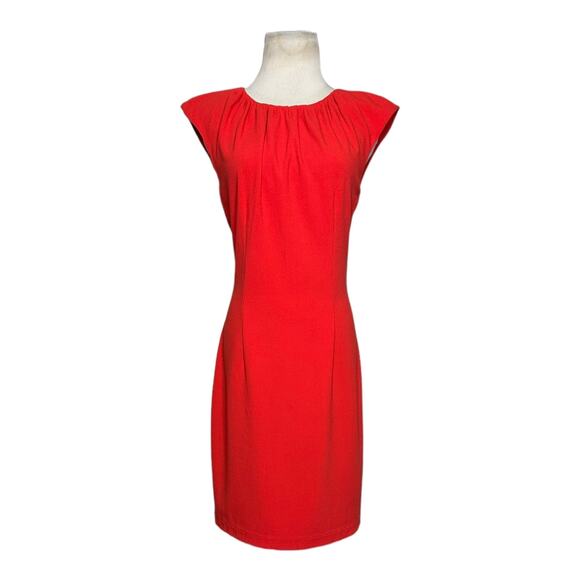 H&M strawberry red sleeveless sheath dress size 8 - Picture 12 of 15